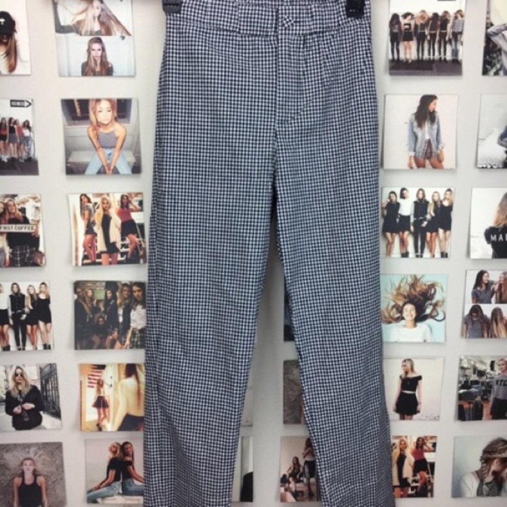 Checkered brandy pants. Worn twice